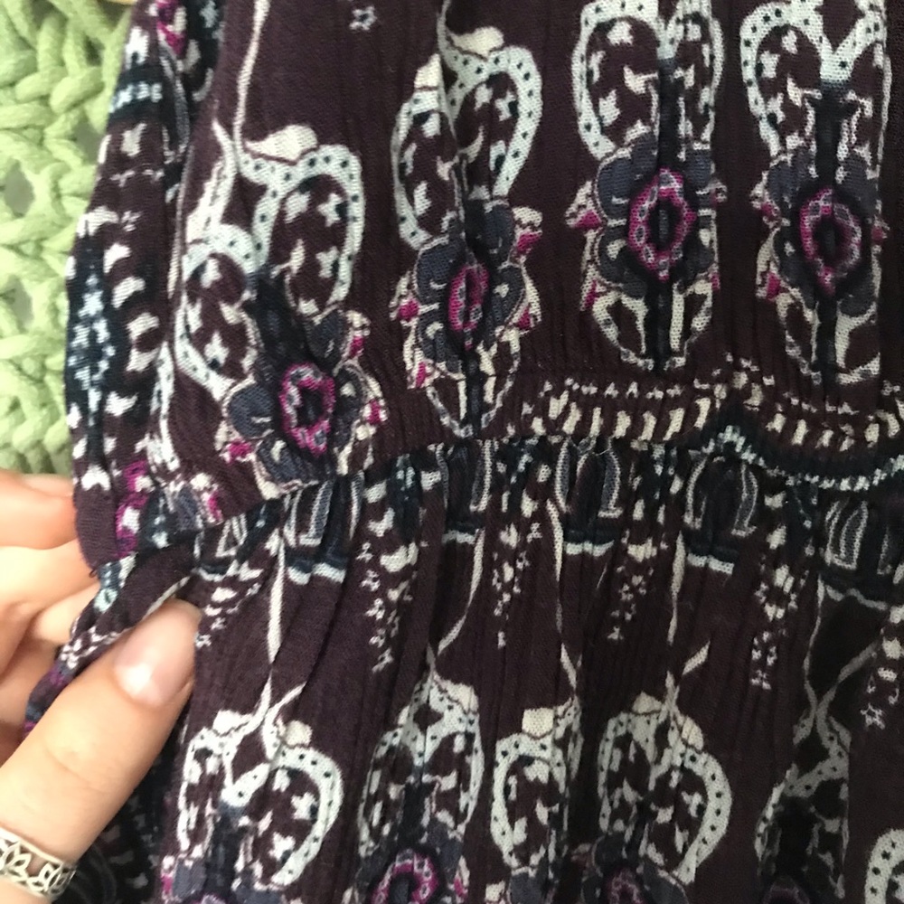 Purple Pattern Dress - Picture 3 of 4